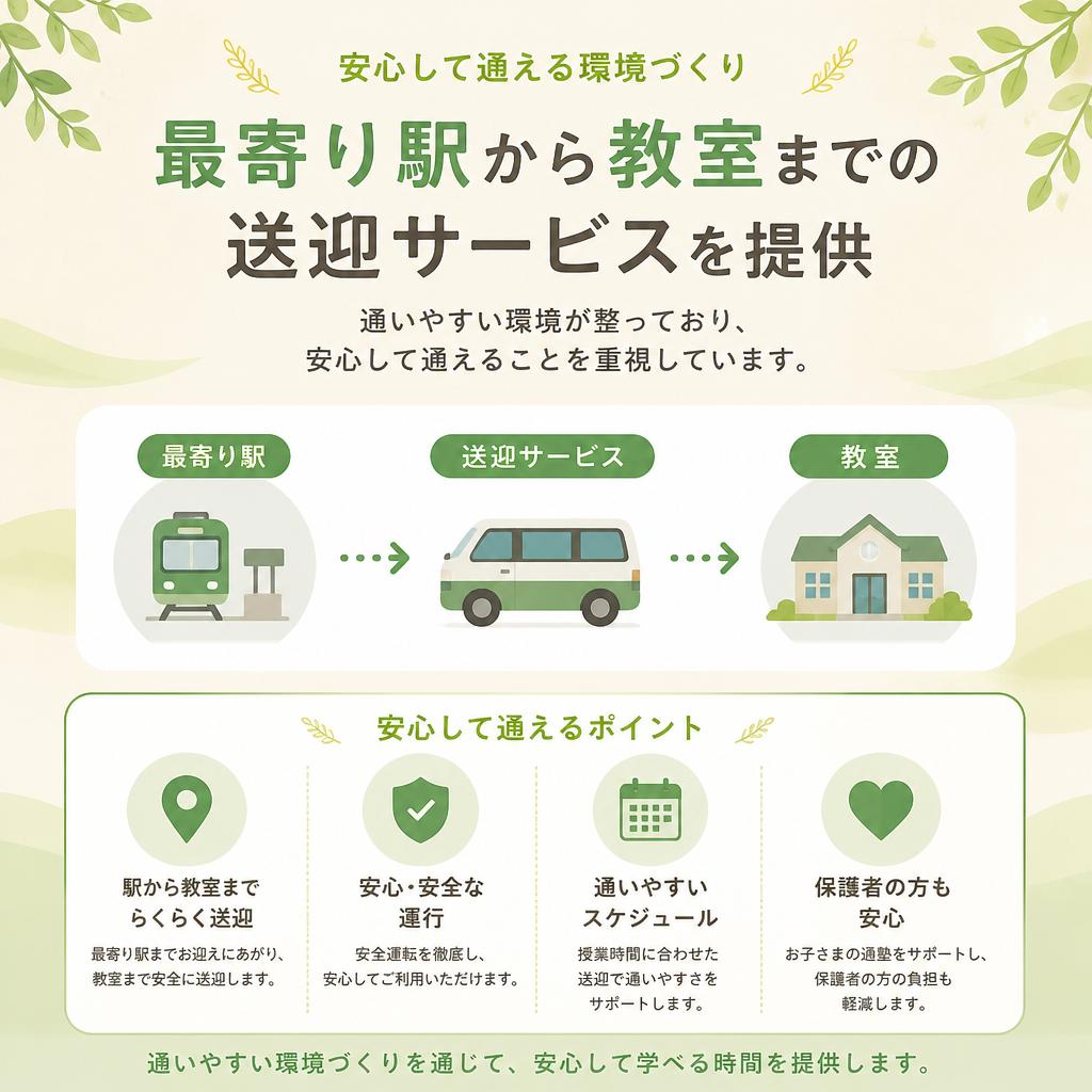 安心の送迎サービス